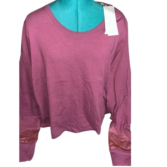 NWT Addidas Multi-Sport Women's Purple Long Sleeve Top, P:26, L:23 - Picture 1 of 8